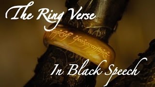 The Ring Verse In Black Speech [upl. by Nerrak]