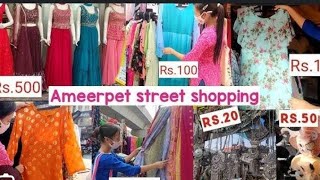 Ameerpet street shopping watch the video [upl. by Efron]