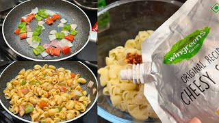 Wingreens Cheese Sauce Macaroni Recipe  easy breakfast recipe  how to make macaroni  pasta recipe [upl. by Terryl887]