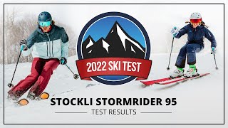 2022 Stockli Stormrider 95  SkiEssentialscom Ski Test [upl. by Ahsakat835]