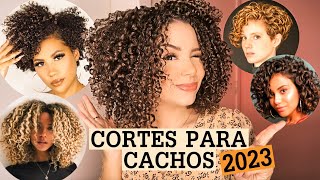 Cortes tendência para cabelo cacheado crespo e ondulado inspirações e dicas ✂️ [upl. by Aihsyt]