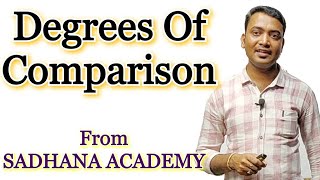 English Grammar  Degrees of Comparison  Chethan Kumar M  Sadhana Academy  Shikaripura [upl. by Ike]