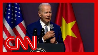 See the moment Biden press conference ends abruptly in Vietnam [upl. by Fawcett]