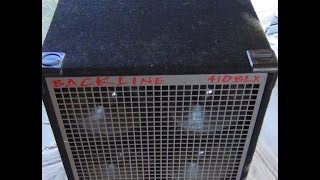 Gallien Krueger Model 410BLX Backline Bass Cabinet Video Demo 1 SOLD [upl. by Ynnor298]