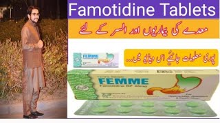 Femme tablet 40mg uses in urdu hindi  famotidine  side effect  daily dosage  precaution [upl. by Zwiebel]