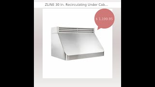 ZLINE 30 In Recirculating Under Cabinet Range Hood In Stainless Steel RK52030 [upl. by Anne-Corinne984]