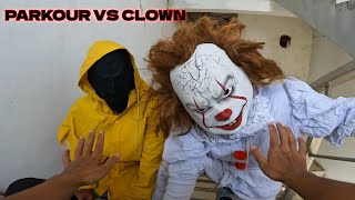 PARKOUR VS CLOWN HALLOWEEN 2021 [upl. by Rebmaed]