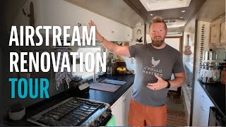 Airstream Renovation Tour  Before amp After  Was it Worth it for our Family of SIX [upl. by Onailime]