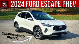 The 2024 Ford Escape Is A Promising PlugIn Hybrid SUV That Lacks AllWeather Grip [upl. by Aihtiekal]