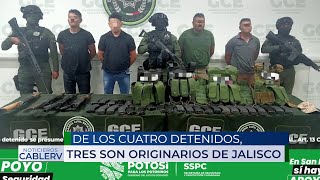 ¡Capturan en Cárdenas SLP a presuntos sicarios jaliscienses [upl. by Devan]