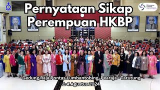 Pernyataan Sikap Perempuan HKBP pada Konferensi Perempuan HKBP 2024 [upl. by Nauqet296]