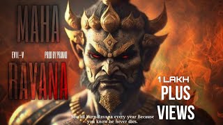 MAHA RAVANA  EvilV  Prod By Pranno03 Beats  Dussehra Special  Ravan Dark Rap Song  2023 [upl. by Roi]