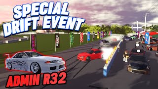 DRIFTING ADMIN R32 AT SPECIAL DRIFT EVENT RP  ROBLOX  Southwest Florida [upl. by Yuzik]