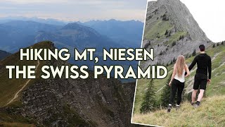 Hiking The SWISS PYRAMID Switzerland Day Hike Mt Niesen  Switzerland [upl. by Aivartal]