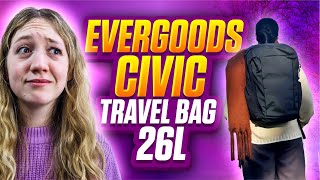 EVERGOODS CIVIC TRAVEL BAG 26L REVIEW [upl. by Adda]