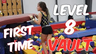 Coach Life Sariahs First Level 8 Gymnastics VAULT Rachel Marie [upl. by Maud]