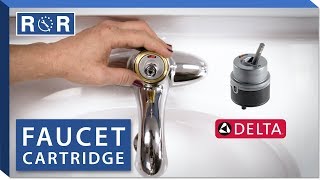 How to Replace the Cartridge in a Single Handle Delta Faucet  Repair amp Replace [upl. by Nessej]