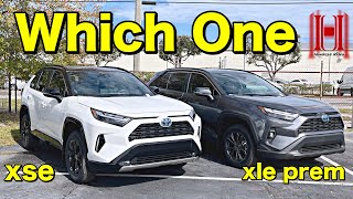 2024 Toyota Rav4 Hybrid XLE Premium vs Rav4 XSE Comparison All Specs amp Test Drive [upl. by Mya341]