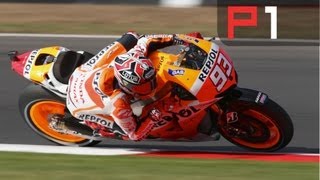 Marc Marquez smashes MotoGP Silverstone lap record 200691 [upl. by Eahcim525]