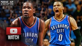 Russell Westbrook amp Kevin Durant Full Highlights at Magic 20151030  91 Pts Total [upl. by Lasonde]