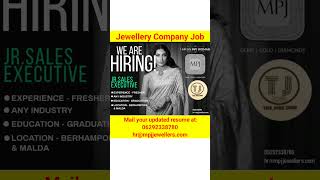 Jewellery Company Job  Job in West Bengal  West Bengal New Job Vacancy 2024 [upl. by Anastasia976]