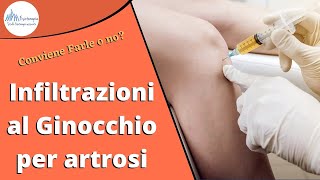 Infiltrazioni al ginocchio  conviene Farle o no [upl. by Aitnauq428]