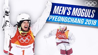 Mikaël Kingsbury clinches Gold 🥇  Mens Moguls  PyeongChang 2018 [upl. by Ynnohj989]