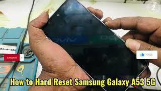 How to Hard Reset Samsung Galaxy A53 5G without pc [upl. by Nylirej172]