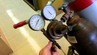 How to Use a Pressure Regulator on a Compressed Gas Cylinder [upl. by Adnawat906]