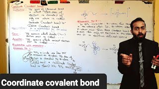 Coordinate covalent bond  ch4  9th class chemistry [upl. by Oinafipe101]