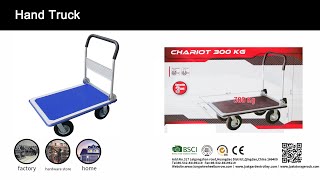 Push Cart Dolly Moving Platform Hand Truck Foldable for Easy Storage and 360 Degree Swivel Wheels [upl. by Aneleasor]