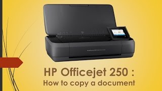 HP Officejet 250 How to copy a document [upl. by Adnuahs]