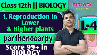 L4  1 Reproduction in Lower and Higher Plants Class 12 Biology Parthenocarpy biology [upl. by Staw414]