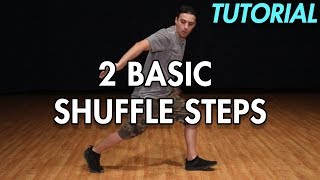 How to do 2 Basic Shuffle steps Shuffle Dance Moves Tutorial MihranTV [upl. by Eversole]