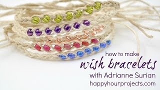 Wish Bracelet Video Tutorial [upl. by Nessa]