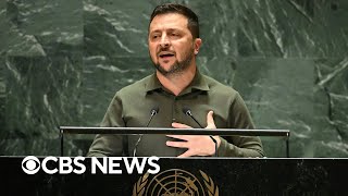 Watch Zelenskyy addresses UN General Assembly [upl. by Mashe]