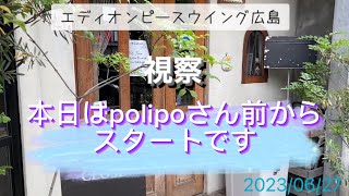 polipoさんから新サッカースタジアムへ サンフレッチェ広島新スタジアム エディオンピースウイング広島視察 20230627 [upl. by Takken]