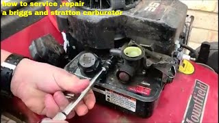 how to service repair a briggs and stratton carburetor [upl. by Landes]