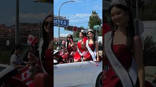 🇨🇦Canada Day ParadeMiss Vancouver Omikoshi canadadaycelebration [upl. by Ueihttam837]