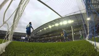 GO PRO  Ademola Lookman scores against Brighton amp Hove Albion [upl. by Einaffyt22]