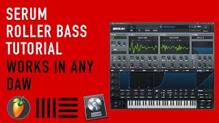 DIRTY SERUM DNB ROLLER FOGHORN BASS TUTORIAL  How to make drum and bass roller presets in any DAW [upl. by Cyndia]