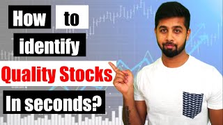 How to shortlist quality stocks in 2 minutes  Screener  English [upl. by Nnil502]