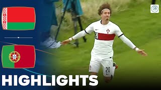 Portugal vs Belarus  Highlights  U21 Euro Qualification 12092023 [upl. by Nivra986]