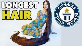 NEW Worlds Longest Hair Confirmed  Guinness World Records [upl. by Gweneth45]