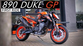 KTM 890 Duke GP  2022  First Ride Review [upl. by Kellen626]