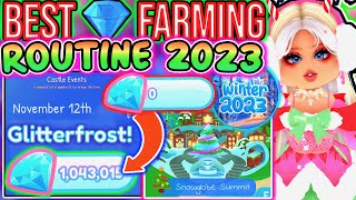 BEST DIAMOND FARMING ROUTINE FOR GLITTERFROST GET PREPARED ROBLOX Royale High Winter Updates [upl. by Mirilla]