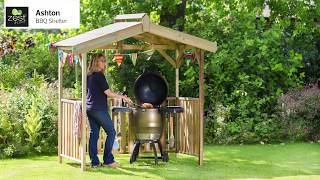 Ashton BBQ Shelter by Zest Animated Assembly Guide [upl. by Anitnauq463]