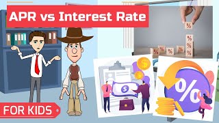 Annual Percentage Rate APR vs Interest Rate Borrowing 101 Easy Peasy Finance for Kids amp Beginners [upl. by Nicks793]