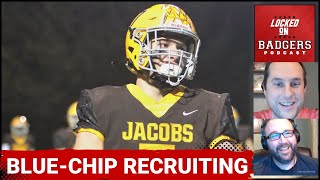 Wisconsin Badgers football bluechip recruiting and 2024 Over  Under thoughts for Luke Fickell [upl. by Emelina]