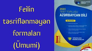 Azərbaycan dili yeni test toplu 2023 DİM Feilin təsriflənməyən formaları ümumi testtoplusu [upl. by Akkin537]